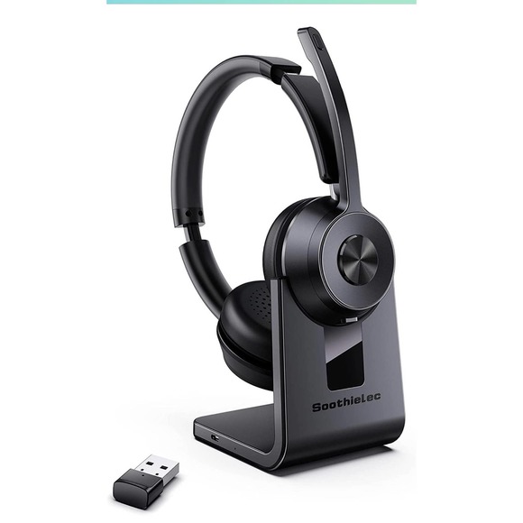 Bluetooth Headset V5.1, Wireless Headset with Noise Canceling Microphone - Picture 6 of 11
